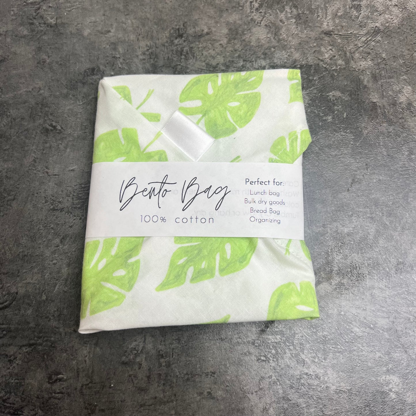 Bento Bag - Green Leaves SALE