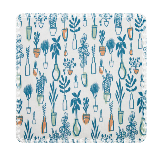 Paperless Towels: Blue Plants